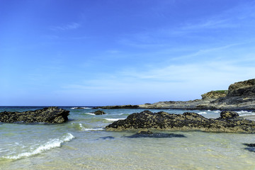 Fototapeta na wymiar Cornish ocean - Cornwall, United Kingdom