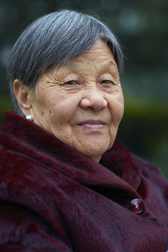 portrait of senior asian woman