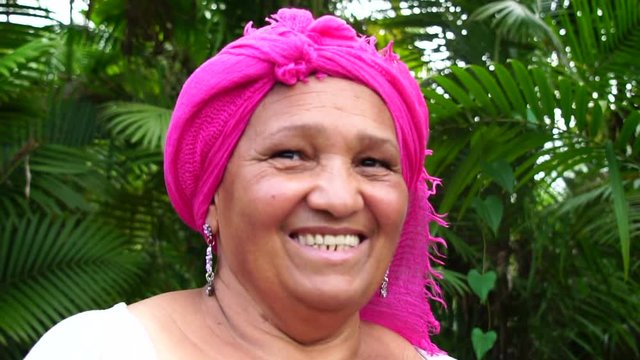 Portrait of Brazilian Woman Smiling
