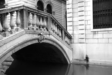 Ponte in pietra a Venezia