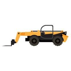 Construction vehicle icon isolated on white background, Vector illustration