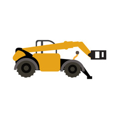 Fototapeta na wymiar Construction vehicle icon isolated on white background, Vector illustration