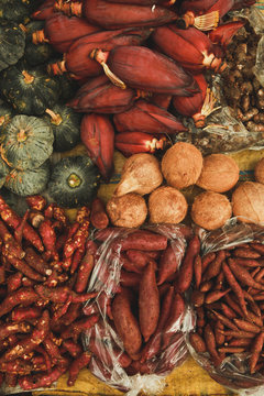 Phak sod - fresh vegetables