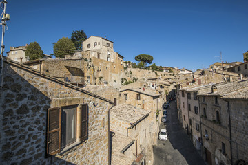 Orvieto - ottobre 2017 - panorama delle abitazioni storiche 