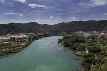 Mijares river in Ribesalbes (Castellon, Spain).