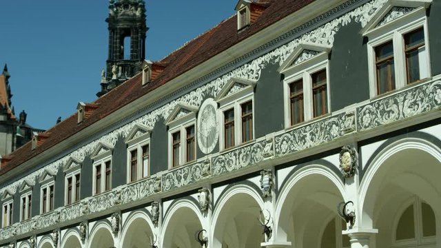  Georgentor and the Procession of Princes the first of the city's many Renaissance buildings. Dresda, Saxony. Jul 2017