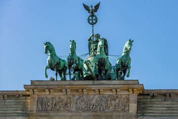 Fototapeta na wymiar Brandenburger Tor (Quadriga)