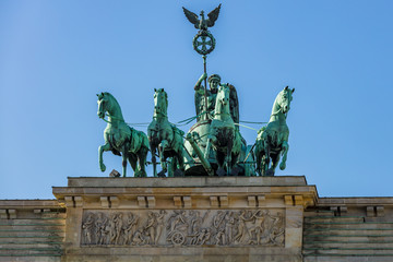 Obraz premium Brandenburger Tor (Quadriga)