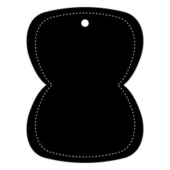 Isolated empty label on a white background, Vector illustration