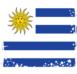 Fototapeta premium Abstract Uruguay Flag, Uruguayan Colors (Vector Art)