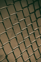 abstract texture of a metal grid surface