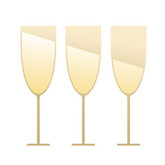 Champagne glass illustration