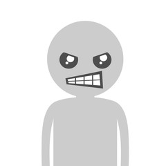 Angry expression design