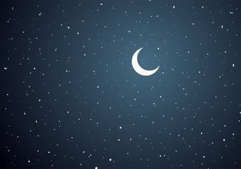 Obraz na płótnie Canvas night sky illustration