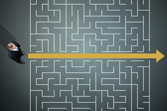 Businesspeople Standing In Row