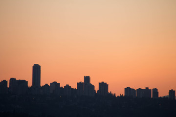 Fototapeta na wymiar Burnaby sunset