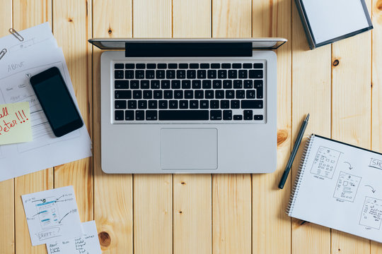 Workspace of a designer