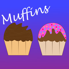 bitten and whole muffin