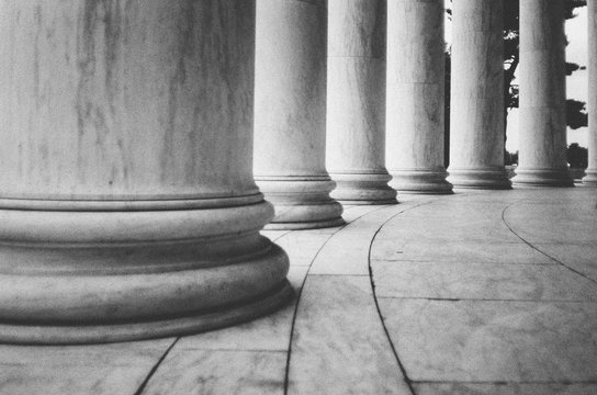 Columns at the Jefferson Memorial
