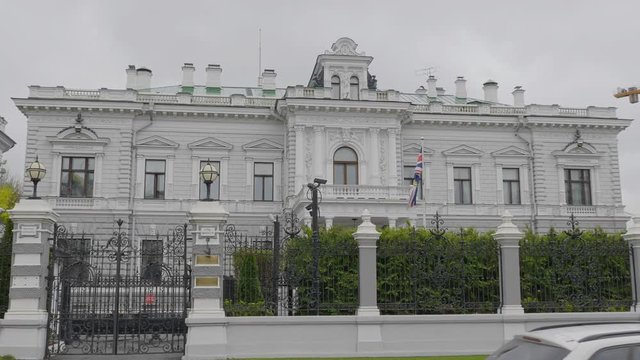 MOSCOW - OCTOBER 14: The British Embassy in Moscow on October 14, 2017 in Moscow, Russia