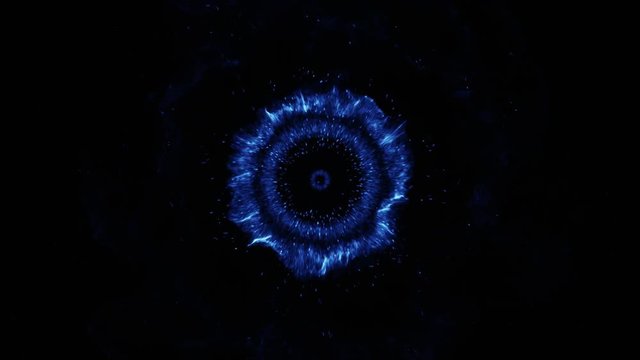 Abstract space or time travel concept background, intergalactic exploration supernova. Burst of Energy, fire, plasma. Graphical Resource