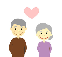 仲の良いシニア夫婦