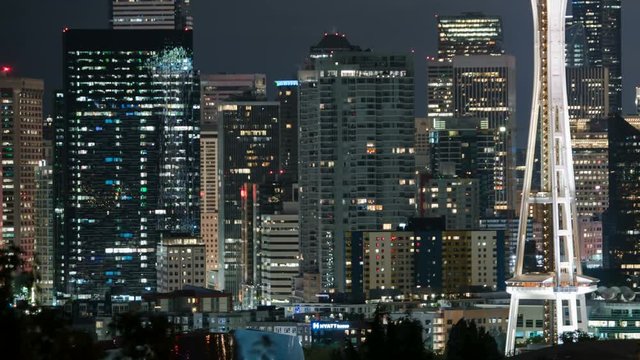 Seattle Downtown Skyline Time Lapse