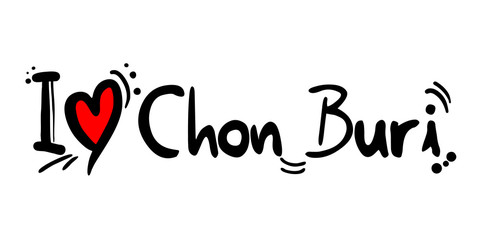 Chon Buri city of Thailand love message