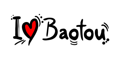 Baotou love message