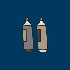 Vector of stationery doodle style