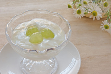 ヨーグルト　ぶどう
