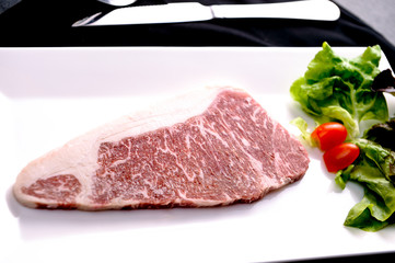 Raw fresh meat for steak