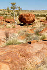in australia the rocks  of devil  marble