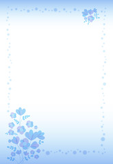 小花のポストカード02。