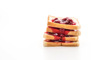 bread with strawberry jam