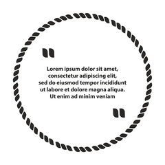Round Rope Quote Speech