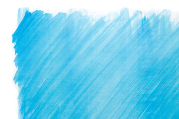 Abstract blue watercolor background .