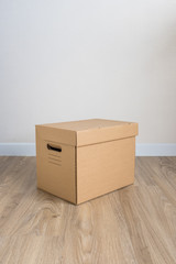 cardboard box with lid