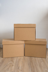cardboard boxes with lid