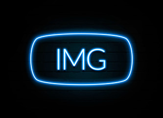 Img  - colorful Neon Sign on brickwall