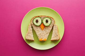 Food for kids - funny owl