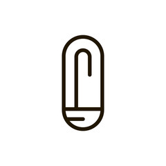 Line flat icon