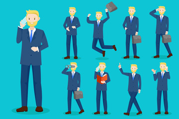 cartoon business man