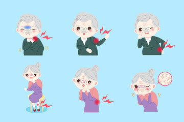 old people with body pain