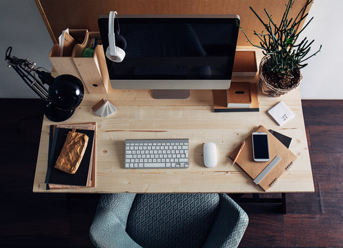 Desktop Computer on a Business Desk