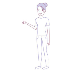 beautiful woman avatar character