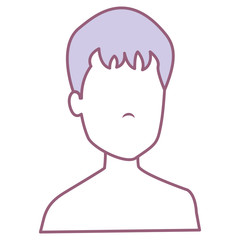 young man shirtless avatar character