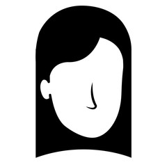 beautiful woman head avatar character