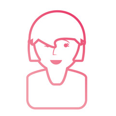woman face vector illustration