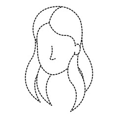 beautiful woman head avatar character
